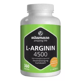 L-ARGININ HOCHDOSIERT 4.500 mg κάψουλες, 360 τεμάχια