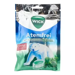 WICK Καραμέλες ευκαλύπτου χωρίς ζάχαρη χωρίς αναπνοή, 72 g
