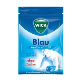 WICK BLAU Καραμέλες μενθόλης χωρίς ζάχαρη, 72 g