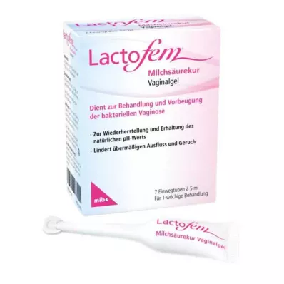 Lactofem κολπικό gel θεραπείας με γαλακτικό οξύ, 7x5 ml