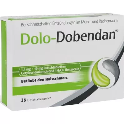 DOLO-DOBENDAN 1,4 mg/10 mg παστίλιες, 36 τεμάχια