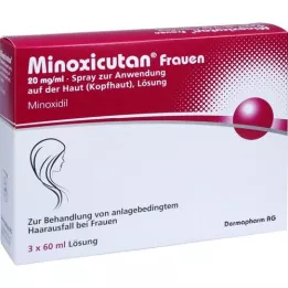 MINOXICUTAN Γυναίκες 20 mg/ml σπρέι, 3X60 ml