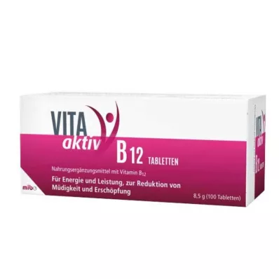 VITA AKTIV δισκία B12, 100 κάψουλες VITA AKTIV δισκία B12, 100 κάψουλες