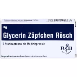 GLYCERIN ZÄPFCHEN Rösch 3 g κατά της δυσκοιλιότητας, 10 τεμάχια