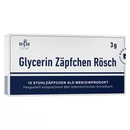 GLYCERIN ZÄPFCHEN Rösch 3 g κατά της δυσκοιλιότητας, 10 τεμάχια
