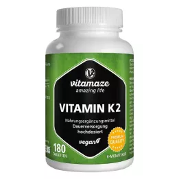 VITAMIN K2 200 μg υψηλής δόσης vegan δισκία, 180 τεμάχια