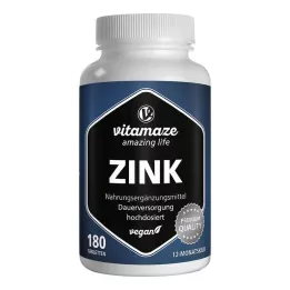 ZINK 25 mg υψηλής δόσης vegan δισκία, 180 τεμάχια