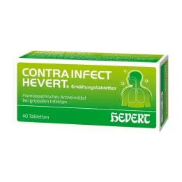 CONTRAINFECT Ταμπλέτες ψύξης Hevert, 40 τεμάχια