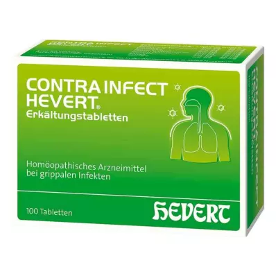 CONTRAINFECT Ταμπλέτες κρύου Hevert, 100 τεμάχια