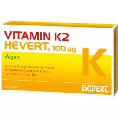 VITAMIN K2 HEVERT κάψουλες 100 μg, 60 τεμάχια