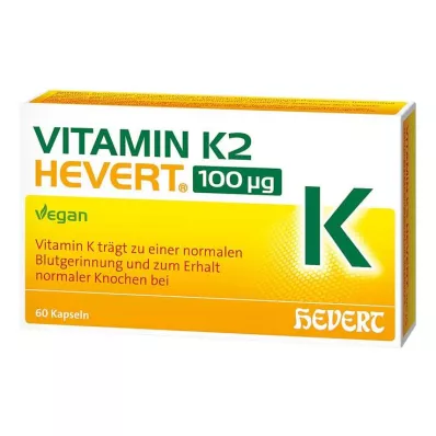 VITAMIN K2 HEVERT κάψουλες 100 μg, 60 τεμάχια