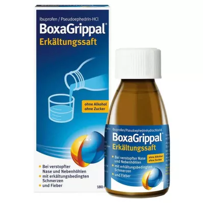 Κρύος χυμός BoxaGrippal 200 mg/10 ml + 30 mg/10 ml, 180 ml Κρύος χυμός BoxaGrippal 200 mg/10 ml + 30 mg/10 ml, 180 ml