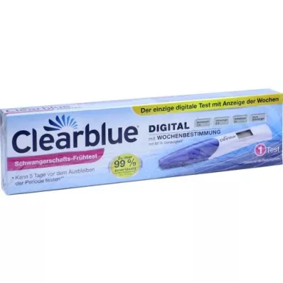 CLEARBLUE Τεστ εγκυμοσύνης με προσδιορισμό εβδομάδας, 1 τεμάχιο