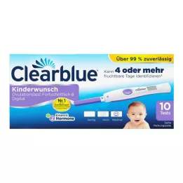 CLEARBLUE Τεστ ωορρηξίας προηγμένο &amp; ψηφιακό, 10 τεμ