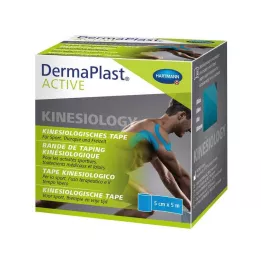 DERMAPLAST Active Kinesiology Tape 5 cmx5 m μπλε, 1 τεμάχιο