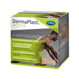 DERMAPLAST Active Kinesiology Tape 5 cmx5 m μπεζ, 1 τεμάχιο