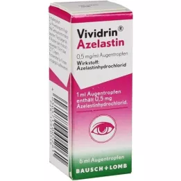 VIVIDRIN Αζελαστίνη 0,5 mg/ml οφθαλμικές σταγόνες, 6 ml