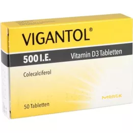 VIGANTOL Δισκία βιταμίνης D3 500 I.U., 50 κάψουλες