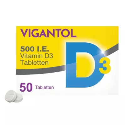VIGANTOL Δισκία βιταμίνης D3 500 I.U., 50 κάψουλες