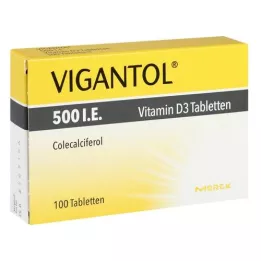 VIGANTOL Δισκία βιταμίνης D3 500 I.U., 100 κάψουλες