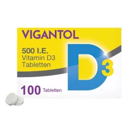 VIGANTOL Δισκία βιταμίνης D3 500 I.U., 100 κάψουλες