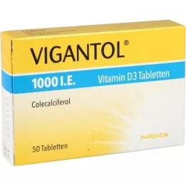 VIGANTOL δισκία βιταμίνης D3 1.000 I.U., 50 τεμάχια