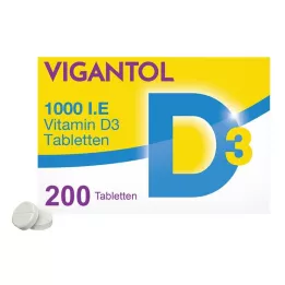 VIGANTOL Δισκία βιταμίνης D3 1.000 I.U., 200 κάψουλες