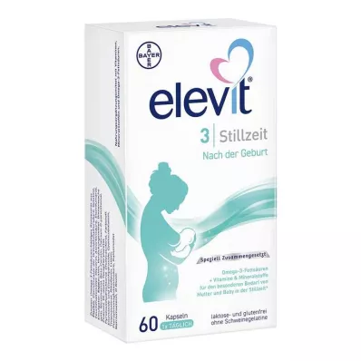 ELEVIT 3 μαλακές κάψουλες θηλασμού, 60 τεμάχια ELEVIT 3 μαλακές κάψουλες θηλασμού, 60 τεμάχια