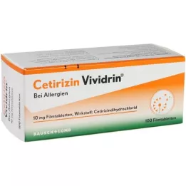 CETIRIZIN Vividrin 10 mg επικαλυμμένα με λεπτό υμένιο δισκία, 100 τεμάχια