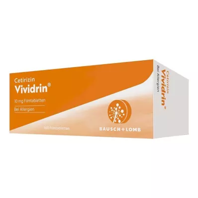 Cetirizine Vividrin® - ταχείας δράσης ταμπλέτες αλλεργίας, 100 τεμ