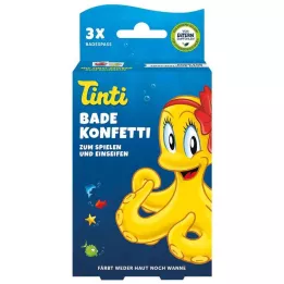 TINTI Κονφετί μπάνιου 3-συσκευασία, 3X6 g