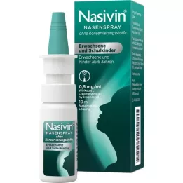 NASIVIN Ρινικό σπρέι χωρίς συν. για ενήλικες και μαθητές, 10 ml
