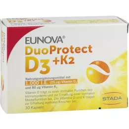 EUNOVA DuoProtect D3+K2 1000 I.U./80 μg κάψουλες, 30 τεμάχια