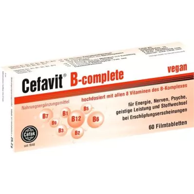 CEFAVIT B-complete επικαλυμμένα με λεπτό υμένιο δισκία, 60 τεμάχια