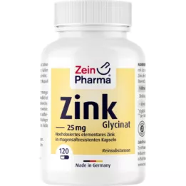 ZINK CHELAT 25 mg σε γαστροανθεκτικές φυτικές κάψουλες, 120 τεμάχια