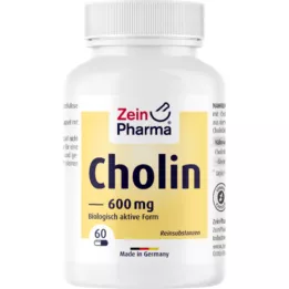 CHOLIN 600 mg καθαρά από bitartrate veg. κάψουλες, 60 τεμάχια