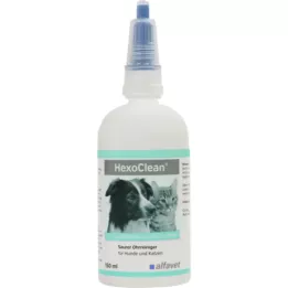 HEXOCLEAN Καθαριστικό αυτιών με οξύ για σκύλους και γάτες, 150 ml