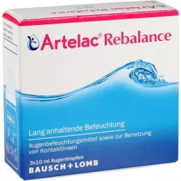 ARTELAC οφθαλμικές σταγόνες Rebalance, 3X10 ml