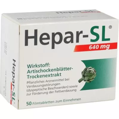 HEPAR-SL 640 mg επικαλυμμένα με λεπτό υμένιο δισκία, 50 τεμάχια