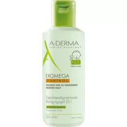 A-DERMA EXOMEGA CONTROL Gel καθαρισμού 2σε1, 200 ml