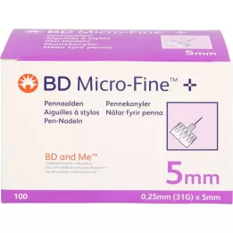 BD MICRO-FINE+ Βελόνες στυλό 0,25x5 mm, 100 τεμ