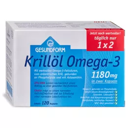 GESUNDFORM Έλαιο Krill 1180 mg κάψουλες Ανταρκτικής, 120 τεμάχια