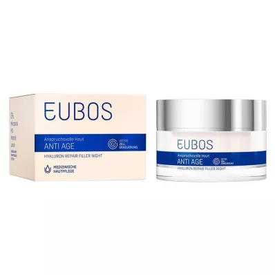 EUBOS ANTI-AGE Κρέμα νύχτας Hyaluron Repair Filler, 50 ml