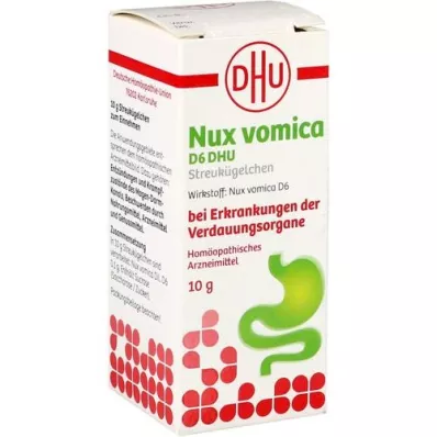 NUX VOMICA D 6 DHU Glob. για ασθένειες του πεπτικού συστήματος, 10 g