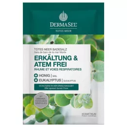 DERMASEL Άλατα μπάνιου από τη Νεκρά Θάλασσα για το κρυολόγημα & Breath-free, 80 g