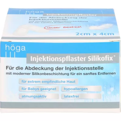 INJEKTIONSPFLASTER Silikofix 2x4 cm Höga, 100 τεμάχια