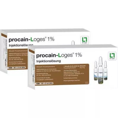 PROCAIN-Loges 1% ενέσιμο διάλυμα για αμπούλες, 100X2 ml