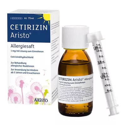 CETIRIZIN Aristo allergy juice 1 mg/ml πόσιμο διάλυμα, 75 ml