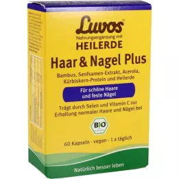 LUVOS Θεραπευτικός Άργιλος Βιολογικά Μαλλιά &amp; Κάψουλες Nail Plus, 60 κάψουλες