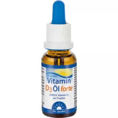 VITAMIN D3 ÖL forte Dr Jacobs drops, 20 ml